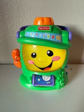 Fisher-Price Green Happy Face Learning Toy - Bright Interactive Play
